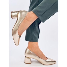 Zapatos de tacón Shers Gold dorado 2