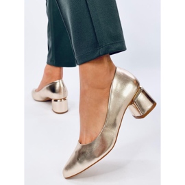 Zapatos de tacón Shers Gold dorado 3