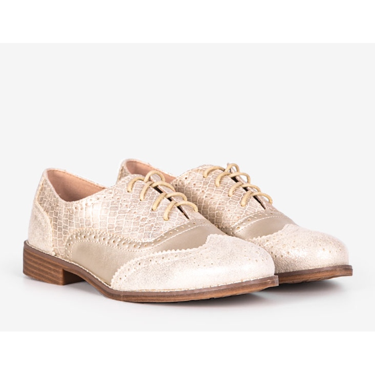 Hershey oxfords dorados de mujer 1