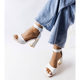Marlens sandalias bloque blancas blanco 1