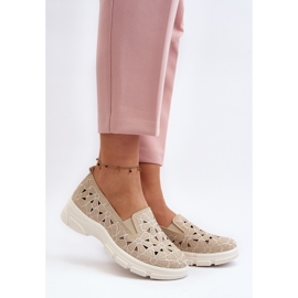 Zapatos Calados Mujer Emilei Beige 2