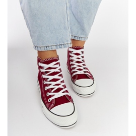 Zapatillas altas Puglia burdeos rojo 1 Zapatillas altas Puglia burdeos rojo 1