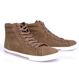 Zapatillas altas estilo 738 color camel marrón 2