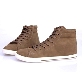 Zapatillas altas estilo 738 color camel marrón 3