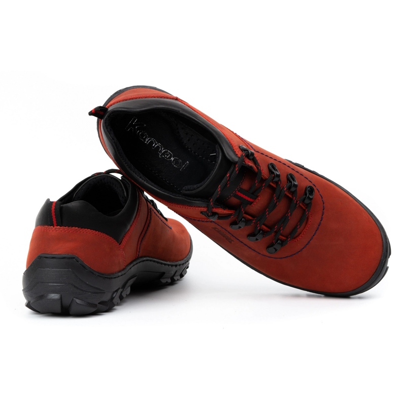 Kampol Zapatillas trekking hombre 36 rojo 3