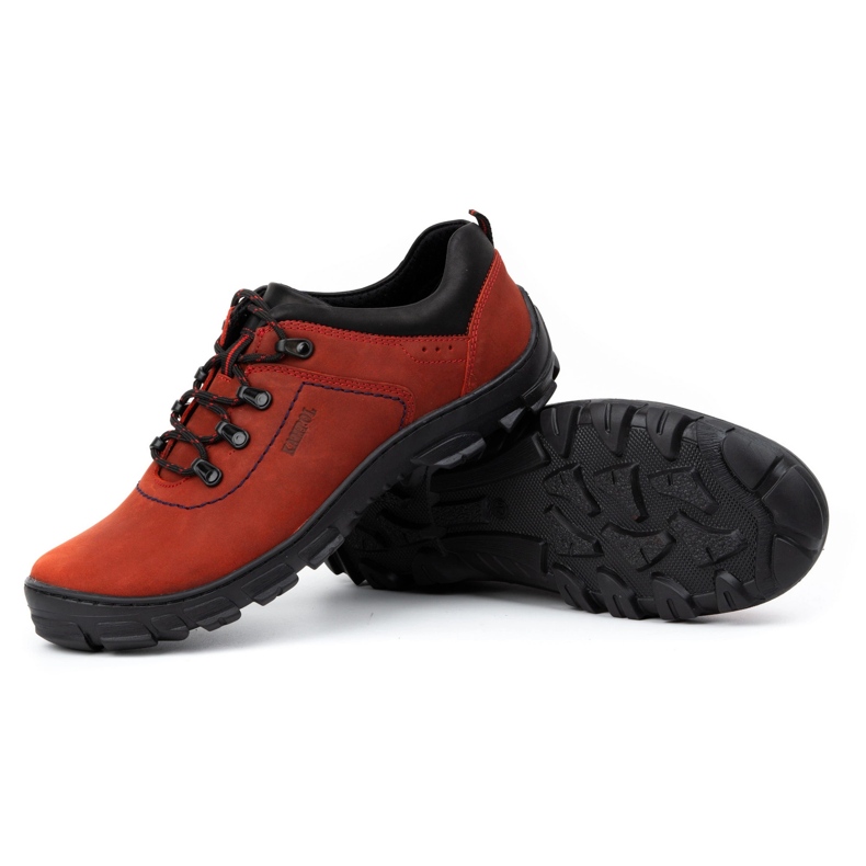 Kampol Zapatillas trekking hombre 36 rojo 2