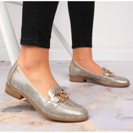 Zapatos calados con cadena dorada de Potocki. dorado 5
