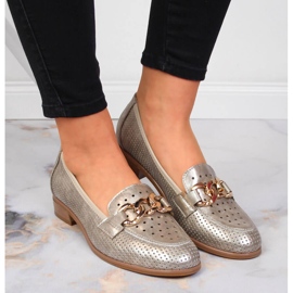 Zapatos calados con cadena dorada de Potocki. dorado 6