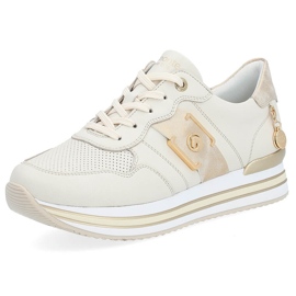 Deportivas piel, deportivas mujer, beige Remonte D1322-60 16