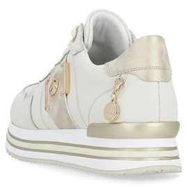 Deportivas piel, deportivas mujer, beige Remonte D1322-60 3