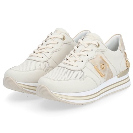 Deportivas piel, deportivas mujer, beige Remonte D1322-60 5