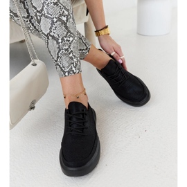 Zapatillas Lori negras con plataforma negro 1