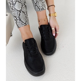 Zapatillas Lori negras con plataforma negro 2