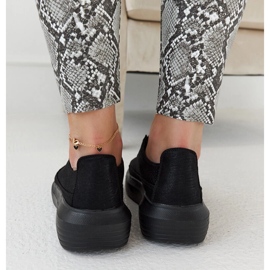 Zapatillas Lori negras con plataforma negro 4