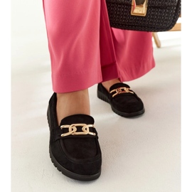 Mocasines de ante negro con hebilla Sardis 3