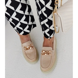 Mocasines de ante beige de Elenor 2