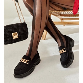 Mocasines Elenor de ante negro 1 Mocasines Elenor de ante negro 1