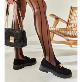 Mocasines Elenor de ante negro 4