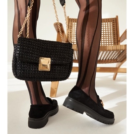Mocasines Elenor de ante negro 5