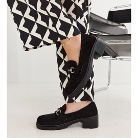 Mocasines Grisel ante negro 5