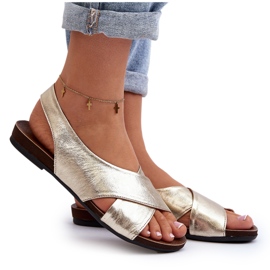 Zazoo 40407 Sandalias Mujer Piel Dorado 11