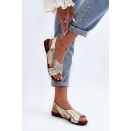 Zazoo 40407 Sandalias Mujer Piel Dorado 5