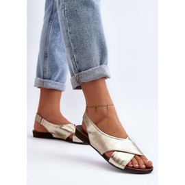 Zazoo 40407 Sandalias Mujer Piel Dorado 7