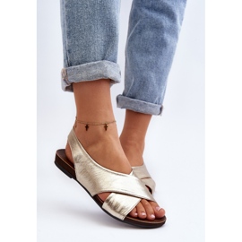 Zazoo 40407 Sandalias Mujer Piel Dorado 8