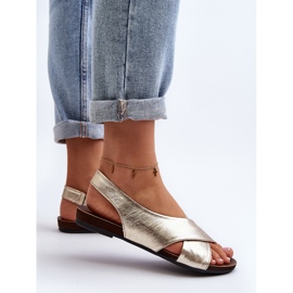 Zazoo 40407 Sandalias Mujer Piel Dorado 10