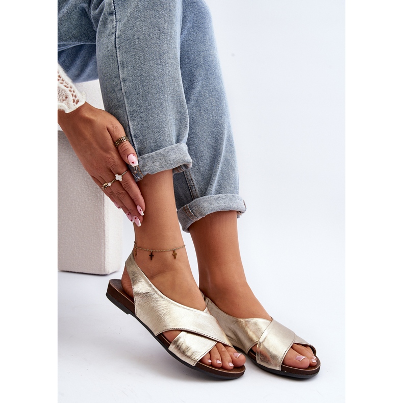 Zazoo 40407 Sandalias Mujer Piel Dorado 2