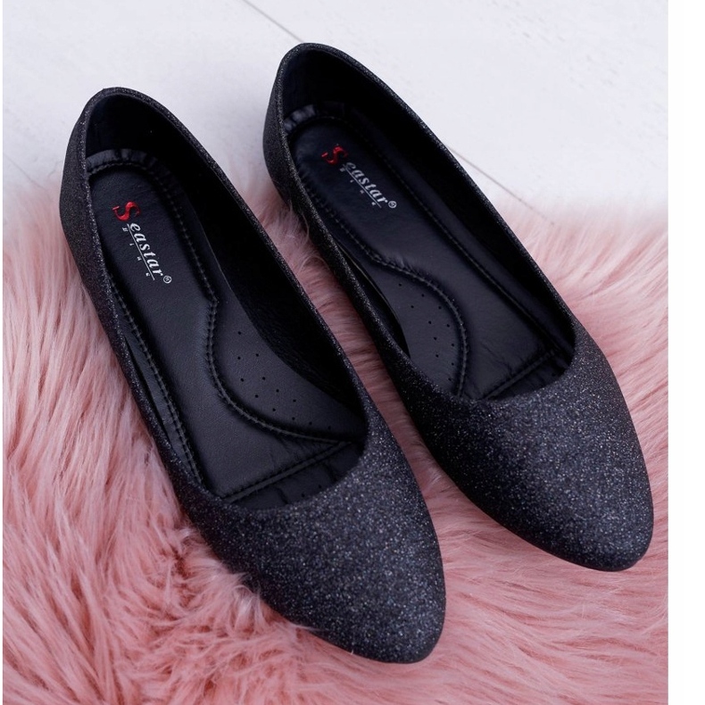 Seastar Bailarinas de Mujer Glitter Negro Fifi 4