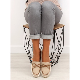 Mocasín con abalorios de colores 2057Beige 4