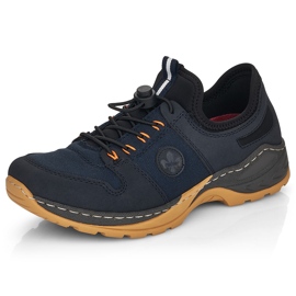 Deportivas cómodas sin cordones para mujer, azul marino, Rieker M0564-14 15