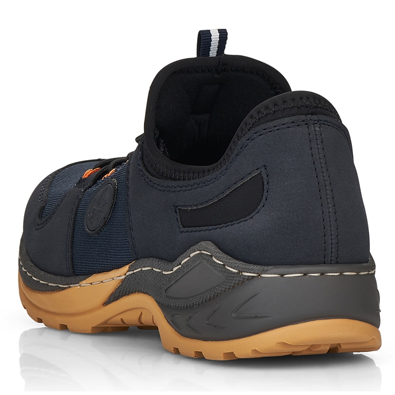 Deportivas cómodas sin cordones para mujer, azul marino, Rieker M0564-14 1