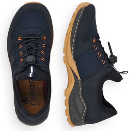 Deportivas cómodas sin cordones para mujer, azul marino, Rieker M0564-14 7