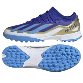 Zapatos Adidas X Crazyfast League Messi Jr Tf ID0716 azul 1