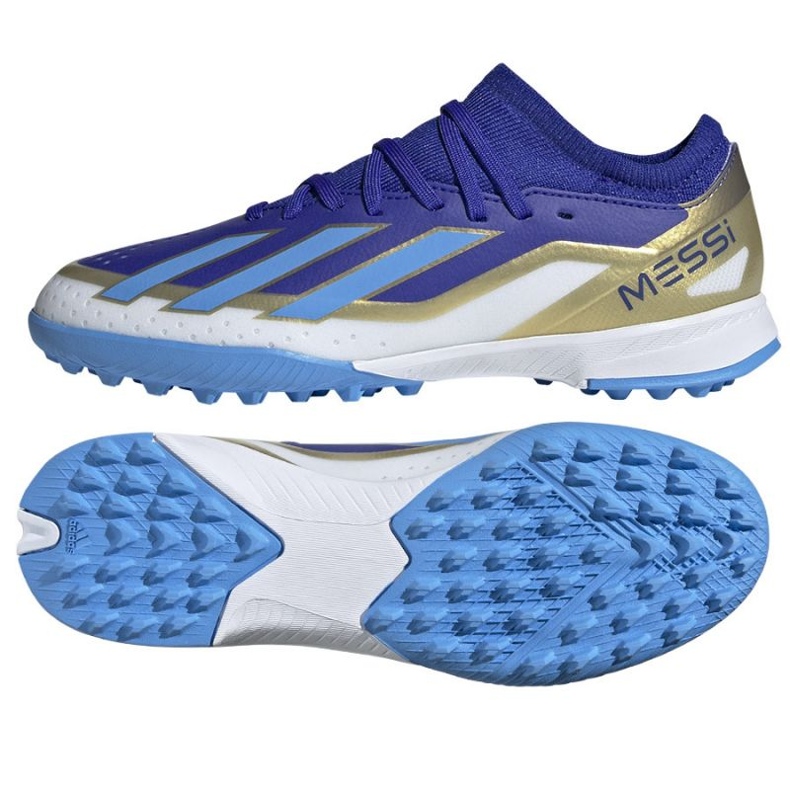 Zapatos Adidas X Crazyfast League Messi Jr Tf ID0716 azul 1