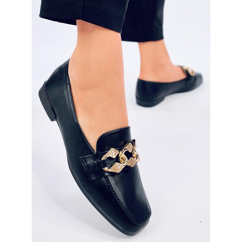 Mocasines mujer Negro Malva 2