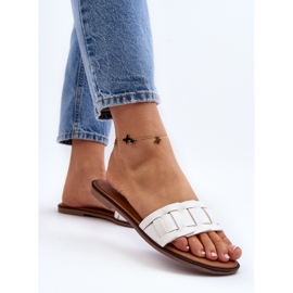 Chanclas Planas Clásicas Mujer Blanco Namrita 7