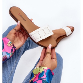 Chanclas Planas Clásicas Mujer Blanco Namrita 9