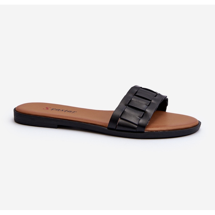 Chanclas Planas Clásicas Mujer Negro Namrita 1