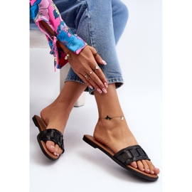 Chanclas Planas Clásicas Mujer Negro Namrita 6