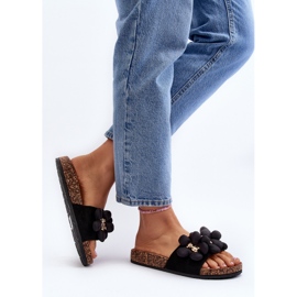 Chanclas de Mujer Con Adornos Negro Bunlia 6