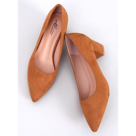 Zapatos de tacón bajo Trabersi Camel marrón 5