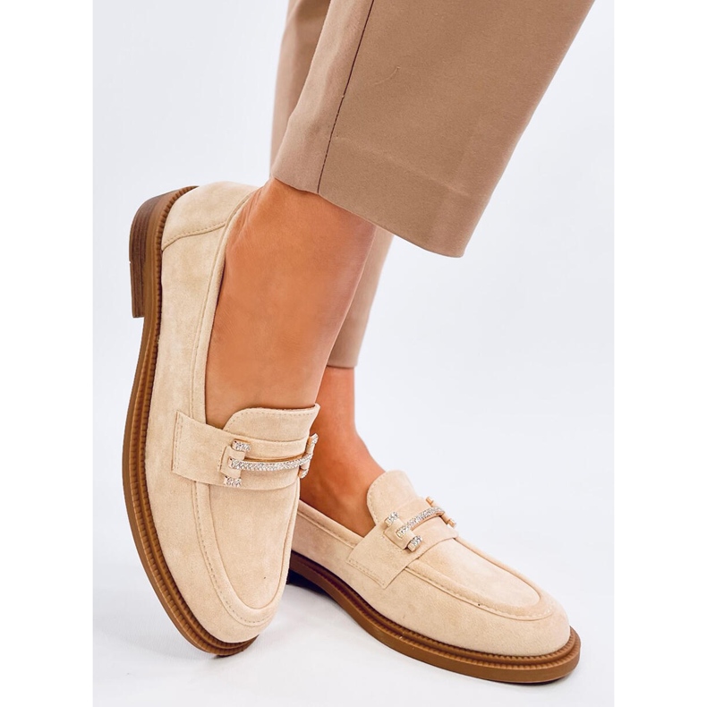 Mocasines de mujer Ferdis Beige 2