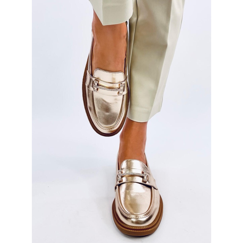 Mocasines de mujer Ferdis Gold dorado 1