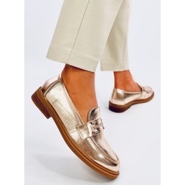 Mocasines de mujer Ferdis Gold dorado 4