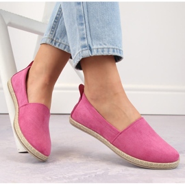 Alpargatas sin cordones para mujer de ante, rosa Potocki W16009 rosado 1
