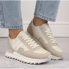 Deportivas mujer plataforma beige Potocki 16311 3