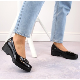 Zapatos mujer charol con decoración Filippo DP4569 negro 2